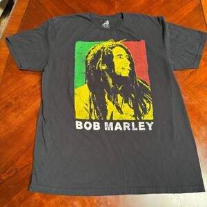 Zion Rootswear Bob Marley Rasta Graphic T-Shirt Size L